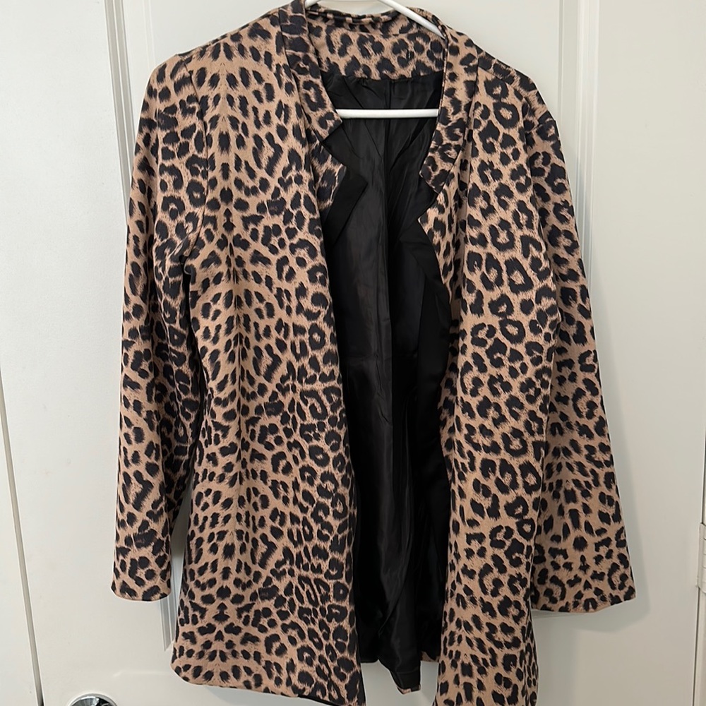 Leopard jacket size large